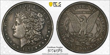 1878 7TF $1 Reverse of 1878 XF45