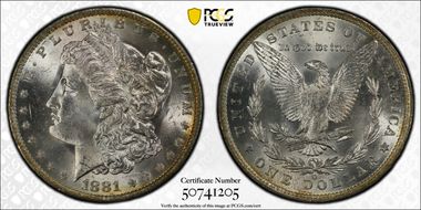 1881-O $1 MS64