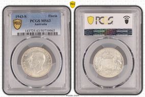 1943-S Florin KM-40  Ag MS63