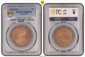1934 (m) 1D MS65RD