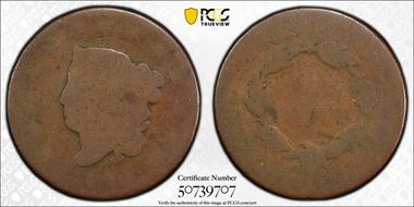 1820/19 1C N-3, Small Overdate PO1BN