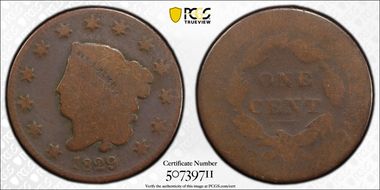 1829 1C Medium Letters FR2BN