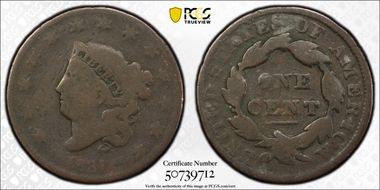 1831 1C Medium Letters G4BN