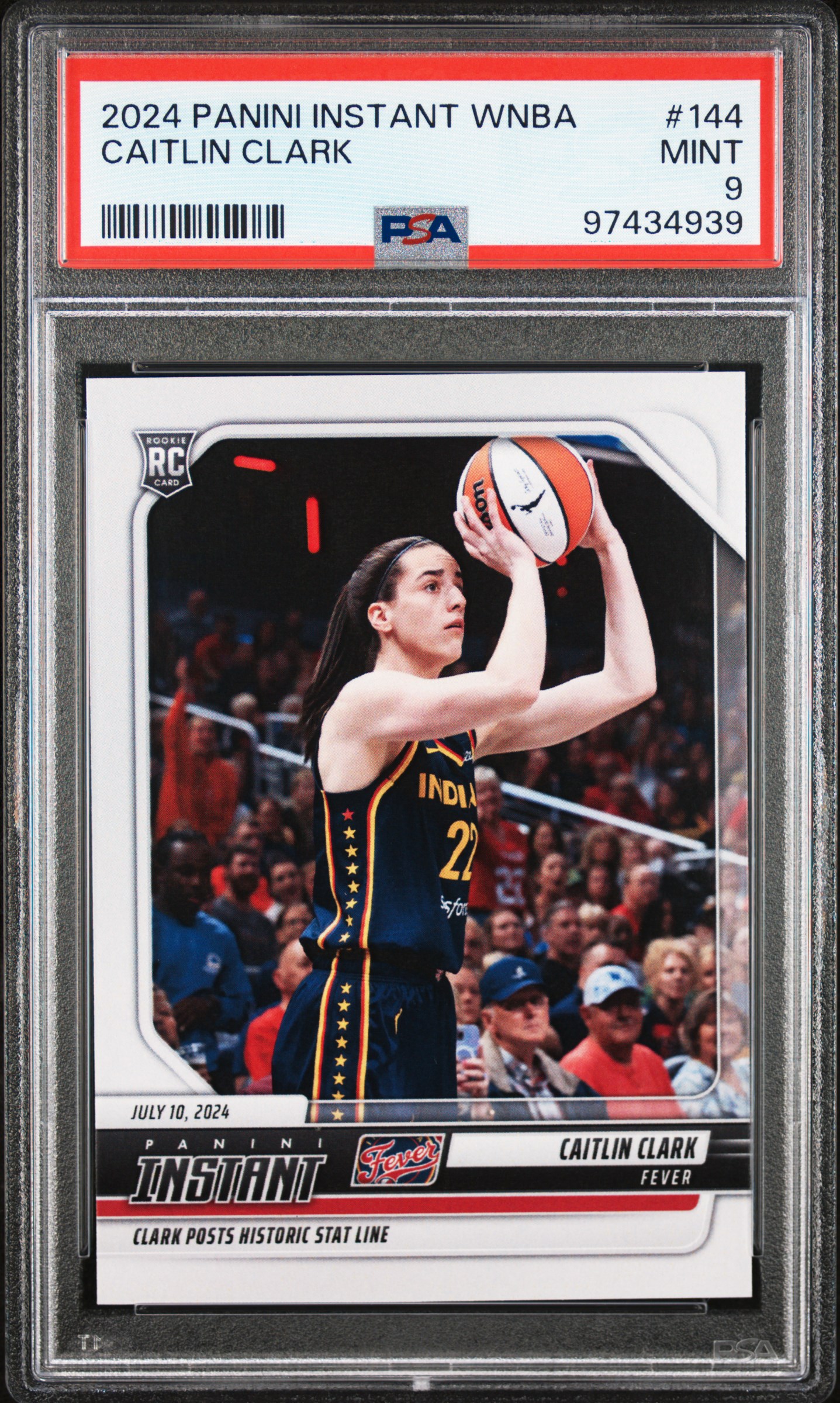 2024 Panini Instant Wnba Caitlin Clark #144 Mint 9 front