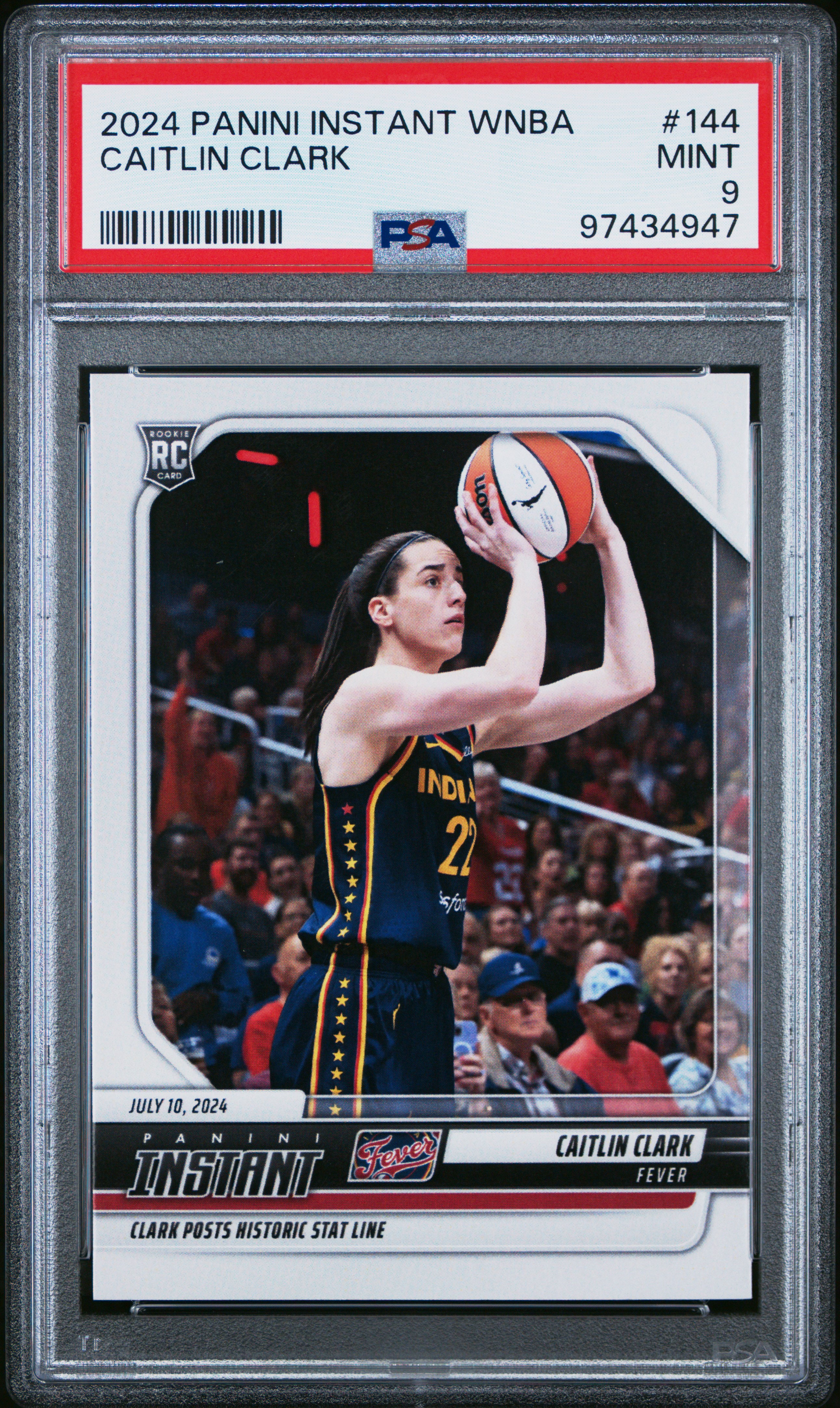 2024 Panini Instant Wnba Caitlin Clark #144 Mint 9 front