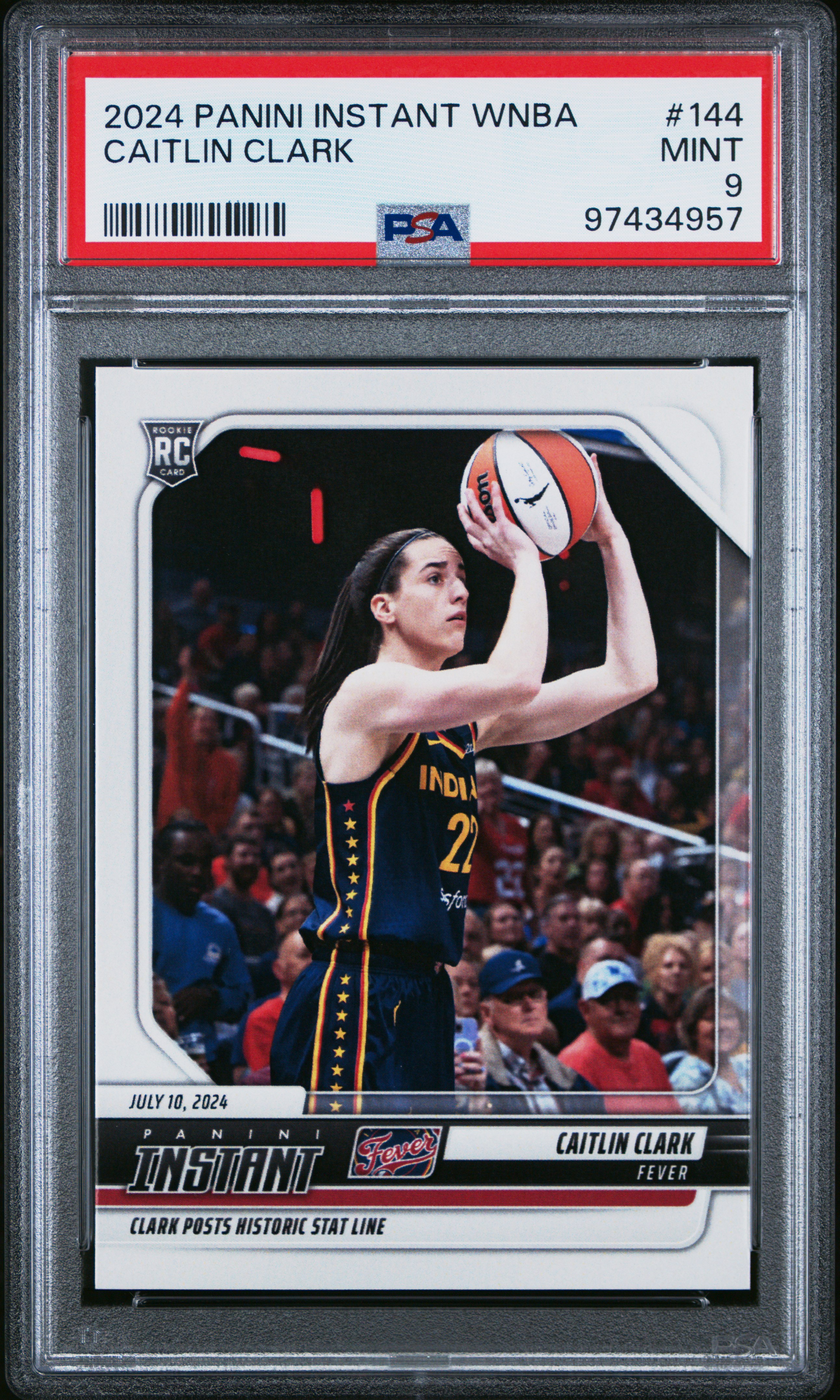 2024 Panini Instant Wnba Caitlin Clark #144 Mint 9 front