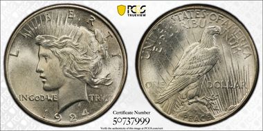 1924 $1 MS65