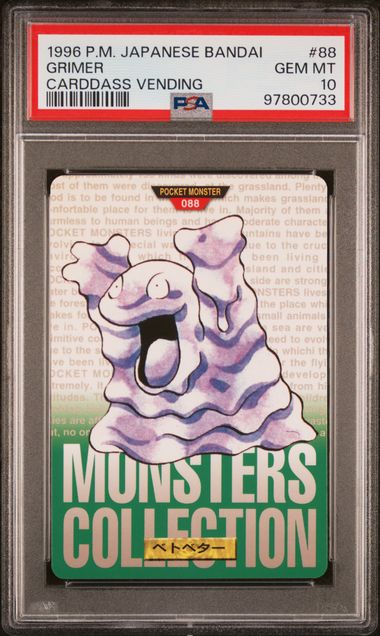Grimer card PSA 10, cert 97800733