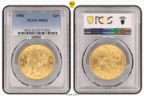 1904 $20 MS62