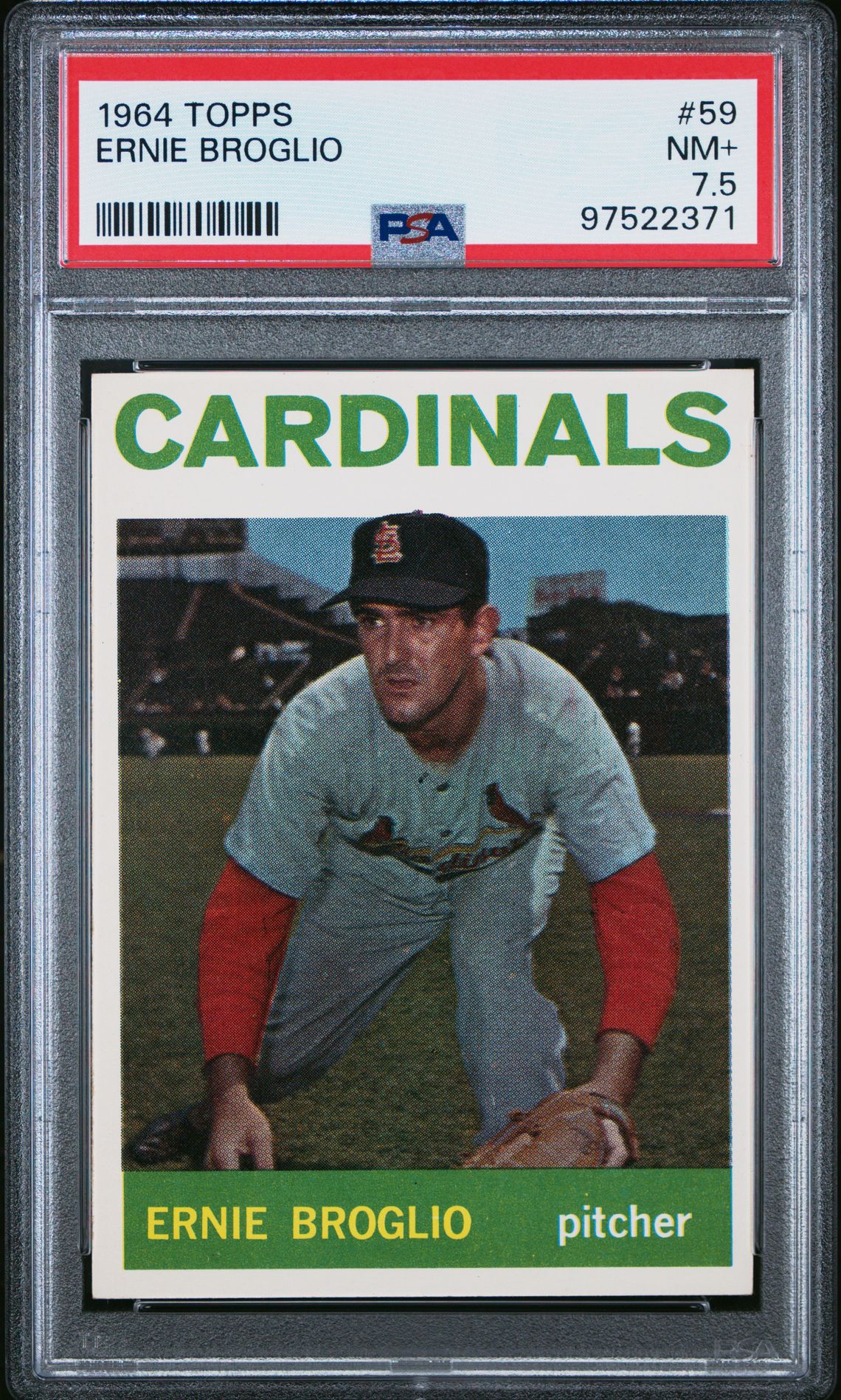 1964 Topps TOPPS #59 Ernie Broglio front