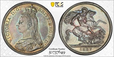 1887 Crown S-3921 MS63
