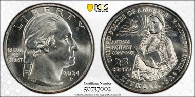 2024-P 25C Zitkala-Ša First Strike MS68