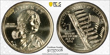 2024-D $1 Native American Position A First Strike MS66
