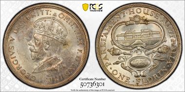 1927(m) Florin Canberra  KM-31 MS63