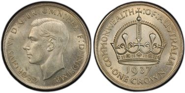 1937 Crown KM-34  Ag MS63