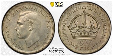 1937 Crown KM-34  Ag MS63