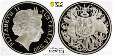 2010 50C Round Ag PR69DCAM