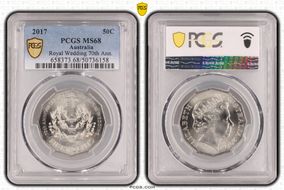 2017 50C Royal Wedding 70th Ann. MS68