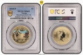 2010-P $1 Blackbeard KM-148 MS69
