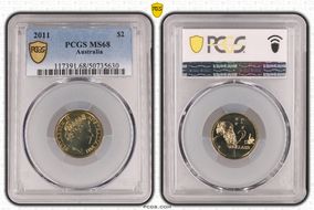 2011 $2 MS68