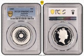 1989 50C Jubilee Ag PR69DCAM