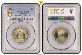2024 $1 Richmond Tigers - AFL MS65