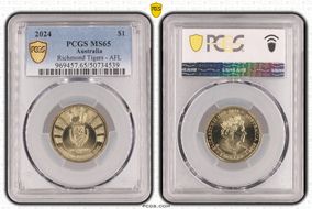 2024 $1 Richmond Tigers - AFL MS65