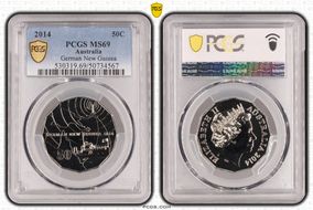 2014 50C German New Guinea MS69