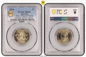 2024 $1 Bluey, Bingo & Friends MS65