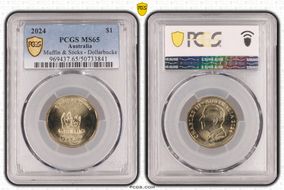 2024 $1 Muffin & Socks - Dollarbucks MS65