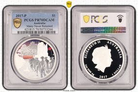 2017-P $1 Many Never Returned PR70DCAM