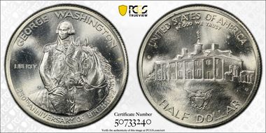 1982-D 50C Washington MS67