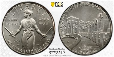 2024-D 50C Greatest Generation MS70