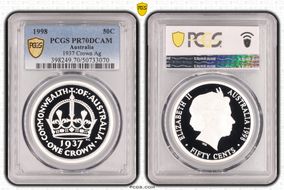 1998 50C 1937 Crown Ag PR70DCAM