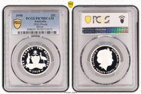 1998 20C 1910 Florin Silver PR70DCAM
