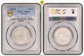 1942-S Florin KM-40  Ag MS64