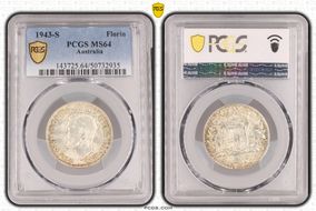 1943-S Florin KM-40  Ag MS64