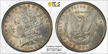 1896 $1 VAM 19, 8 in Denticle MS63