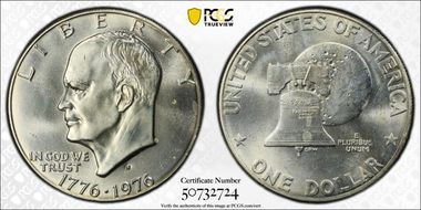 1976-S $1 Silver MS65