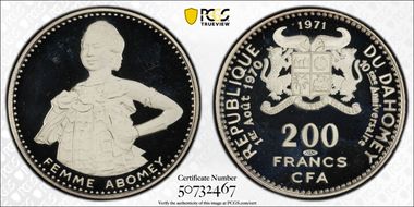 1971 200 Fr KM-2.1 PR67DCAM