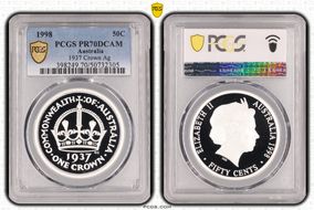 1998 50C 1937 Crown Ag PR70DCAM