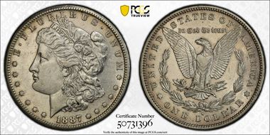 1887-S $1 AU53
