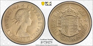 1962 1/2 Cr S-4145 MS65