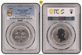 2024 50C 50 Years of NAIDOC Colorized MS69