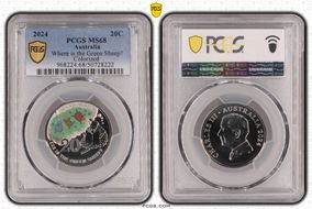 2024 20C Where is the Green Sheep? Colorized MS68