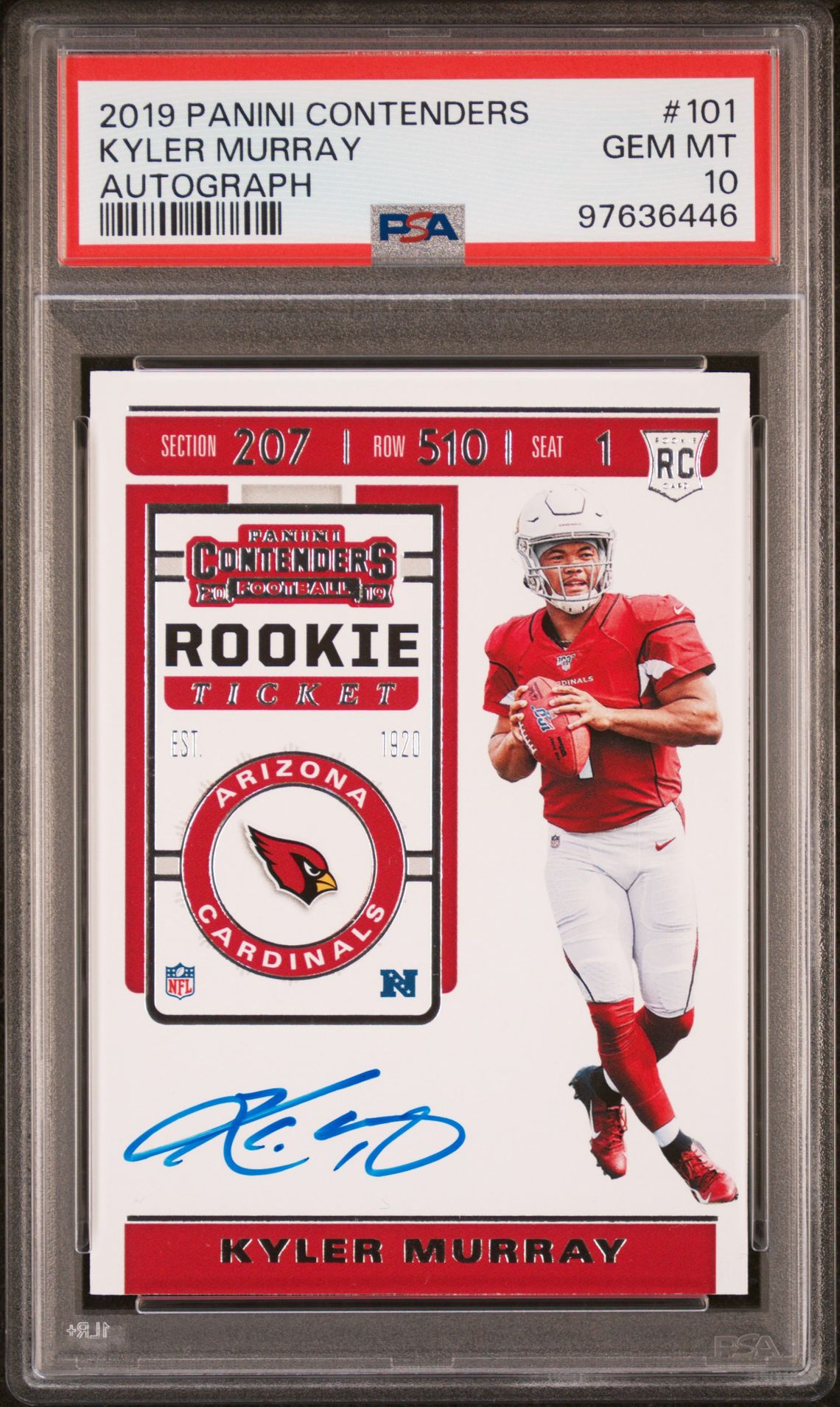 2019 Panini PANINI CONTENDERS AUTOGRAPH #101 Kyler Murray front