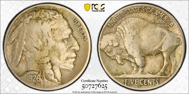 1926-S 5C VF25