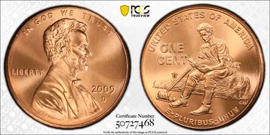 2009-D 1C Lincoln-Formative Years MS69RD