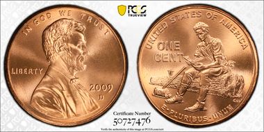 2009-D 1C Lincoln-Formative Years MS69RD