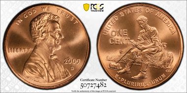 2009-D 1C Lincoln-Formative Years MS69RD